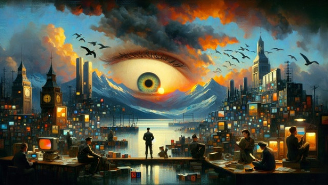 Portada de 1984 por George Orwell